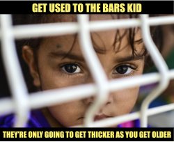 Children in cages Meme Template