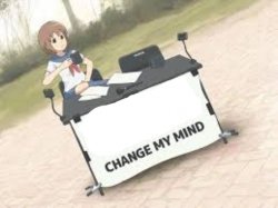anime change my mind Meme Template