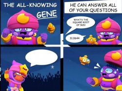 The All-knowing Gene Meme Template