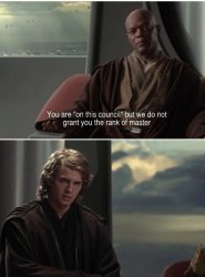 Jedi council rank Meme Template