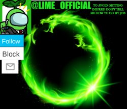lime announcement template Meme Template