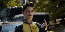 Negasonic Teenage Warhead flipping the bird Meme Template