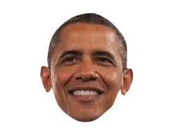 Obama head png 2 Meme Template