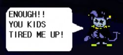 Jevil is tired Meme Template