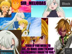 Sir_Meliodas announcement temp Meme Template