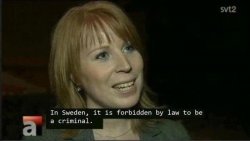 In sweden, it is forbidden by law to be a criminal Meme Template