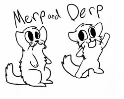 merp and derp Meme Template