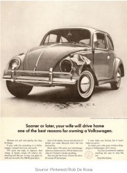 Old Sexist Volkswagen Ad Meme Template
