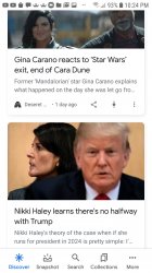 News Duo: Cara Dune Nikki Haley Meme Template