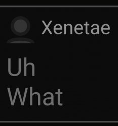 Xenetae says "uh what" Meme Template