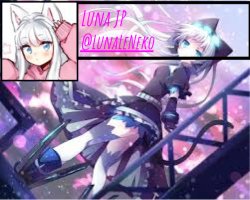 LunaLeNeko announcement template Meme Template