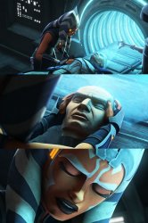 Ahsoka I am one with the force, the force is with me Meme Template