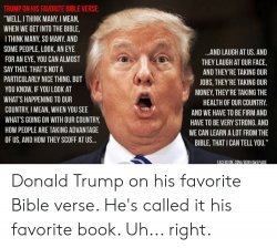 Donald Trump Bible Meme Template