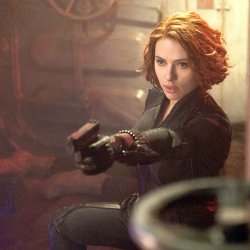 Black Widow ready to shoot Cap Meme Template