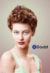 X doubt Ava Gardner Meme Template