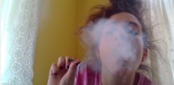 Girl smoking weed Meme Template