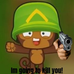 BMC Monkey killing you Meme Template