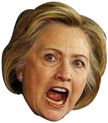 Hillary Clinton head 2 Meme Template