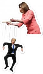Puppet president Joe Biden Nancy Pelosi Meme Template