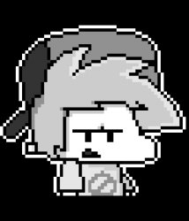 Undertale Boyfriend Sprite Bored Meme Template