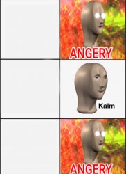 Angery Kalm Angery Meme Template