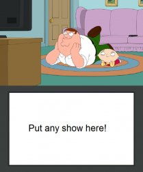 Peter and Stewie watch a blank meme Meme Template