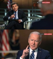 Joe Biden interview Meme Template