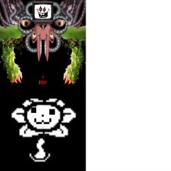 Flowey drake format Meme Template