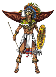 Aztec eagle warrior transparent Meme Template