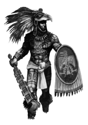 Aztec eagle warrior transparent Meme Template