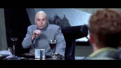 dr evil, shh Meme Template