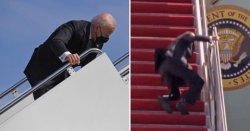 Biden stumble fest Meme Template