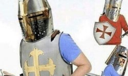 explaining crusader Meme Template