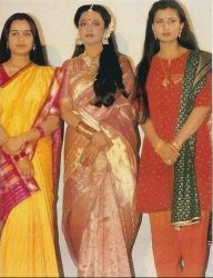 Rekha, Padmini, Poonam Meme Template