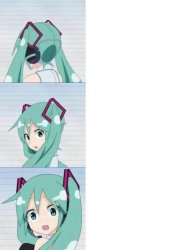 Hatsune Miku reaction meme Meme Template
