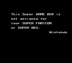 Super Game Boy Region Lock Meme Template