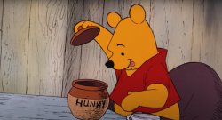 Winnie the Pooh Eats Honey Hunny Meme Template