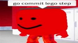 Go commit Lego Step Meme Template