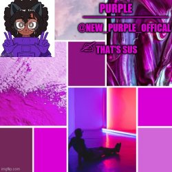 New_Purple_Official Announcement Template Meme Template