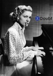 X doubt Lauren Bacall piano 2 Meme Template