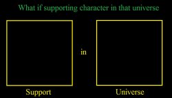 What if Supporting Character in Universe Meme Template