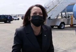 Kamala Harris "Not today" laugh Meme Template