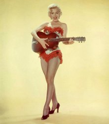 Marilyn Monroe guitar Meme Template