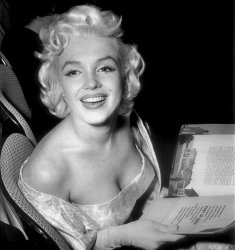 Marilyn Monroe attending the premiere of East Of Eden Meme Template