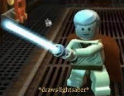 draws lightsaber Meme Template