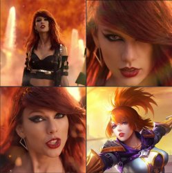 Redhead Taylor Swift Meme Template