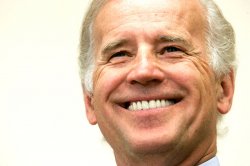 Joe Biden smiling Meme Template