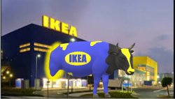 Ikea cow Meme Template