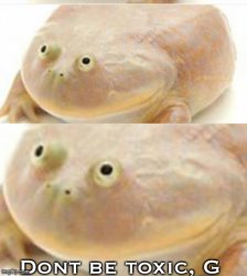 Dont be toxic G Meme Template