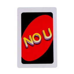 NO U uno card Meme Template